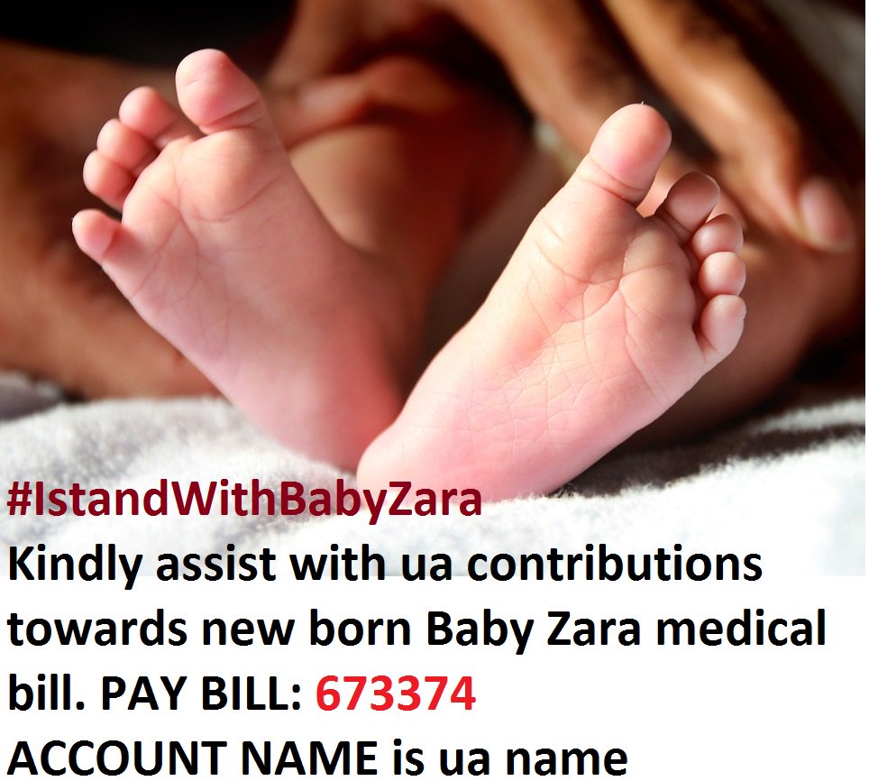 mwarango's tweet photo. #IstandWithBabyZara
Kindly assist with ua contributions towards new born Baby Zara medical bill. 
PAY BILL: 673374
ACCOUNT NAME is ua name https://t.co/Ok7YRiXEP8