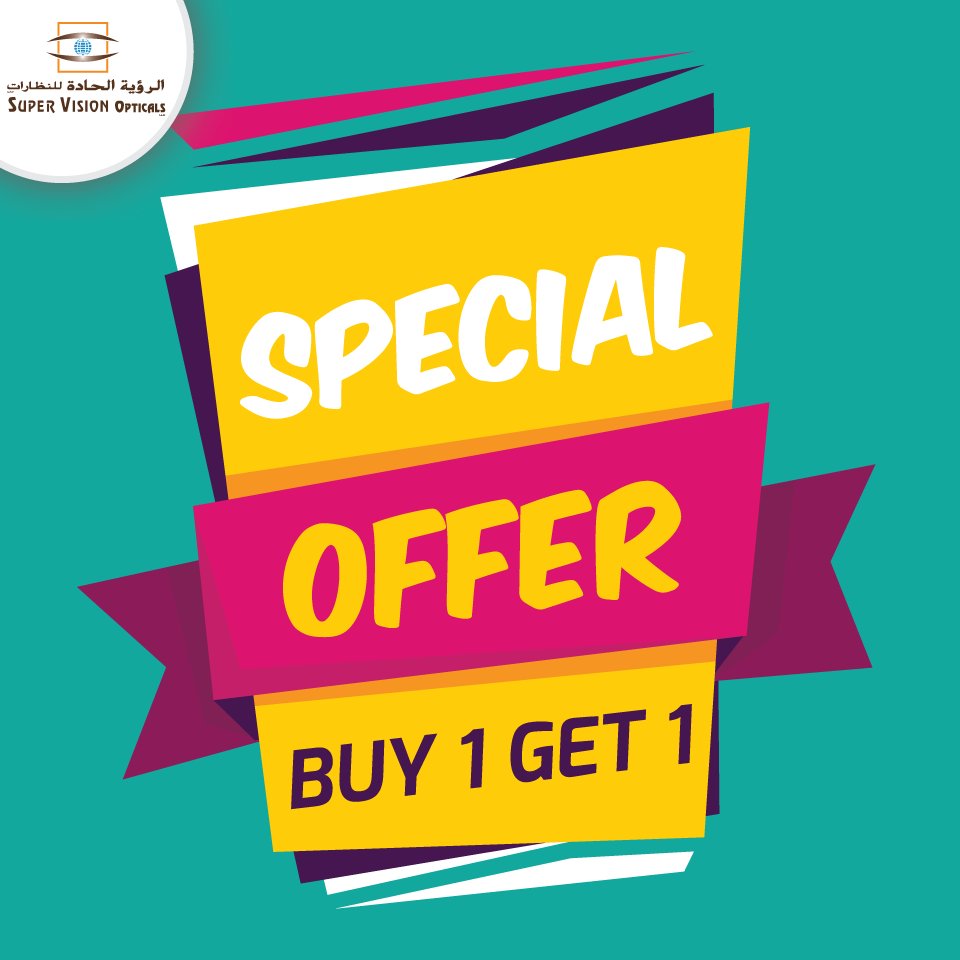 SuperVisionOpt's tweet photo. Hurry !!!
BUY ONE GET ONE FREE offer is now on at our Times Square Center Dubai branch..
Offer valid until 19/March/2017 https://t.co/rHOC0dFyA5
