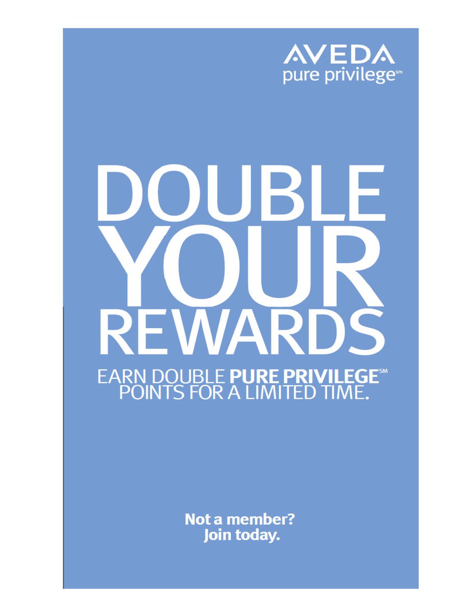 DOUBLE POINTS WEEKEND HAS STARTED! ACT NOW!