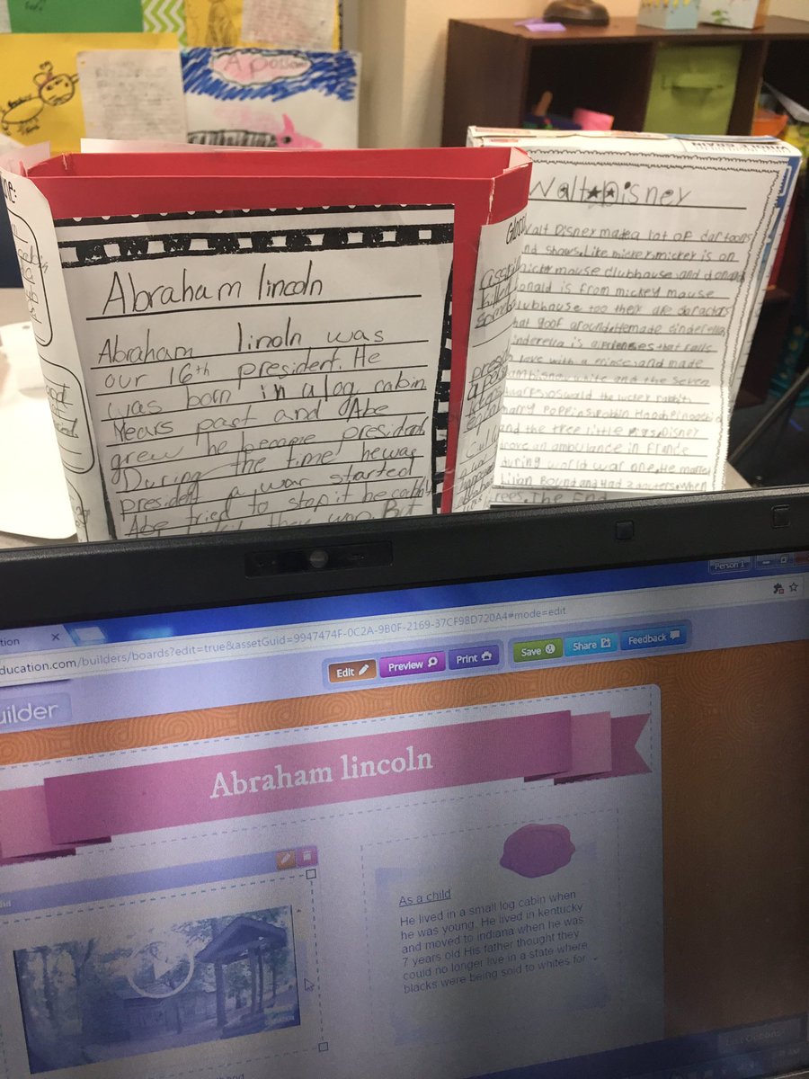 morganramsey03's tweet photo. Biographies of Heroes! Plugged and unplugged work in our class... #christielearns #openhouseprep @DiscoveryEd https://t.co/KHCgTzMV9l