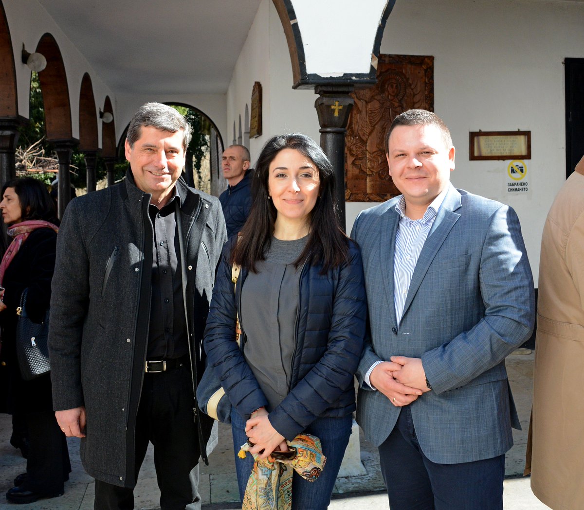 AustriainBG's tweet photo. Thank you very much PM #Gerdzhikov and Min. #Aleksiev for organizing fantastic train excursion to #Cherepish Monastery. https://t.co/ZXddVIt6Dp
