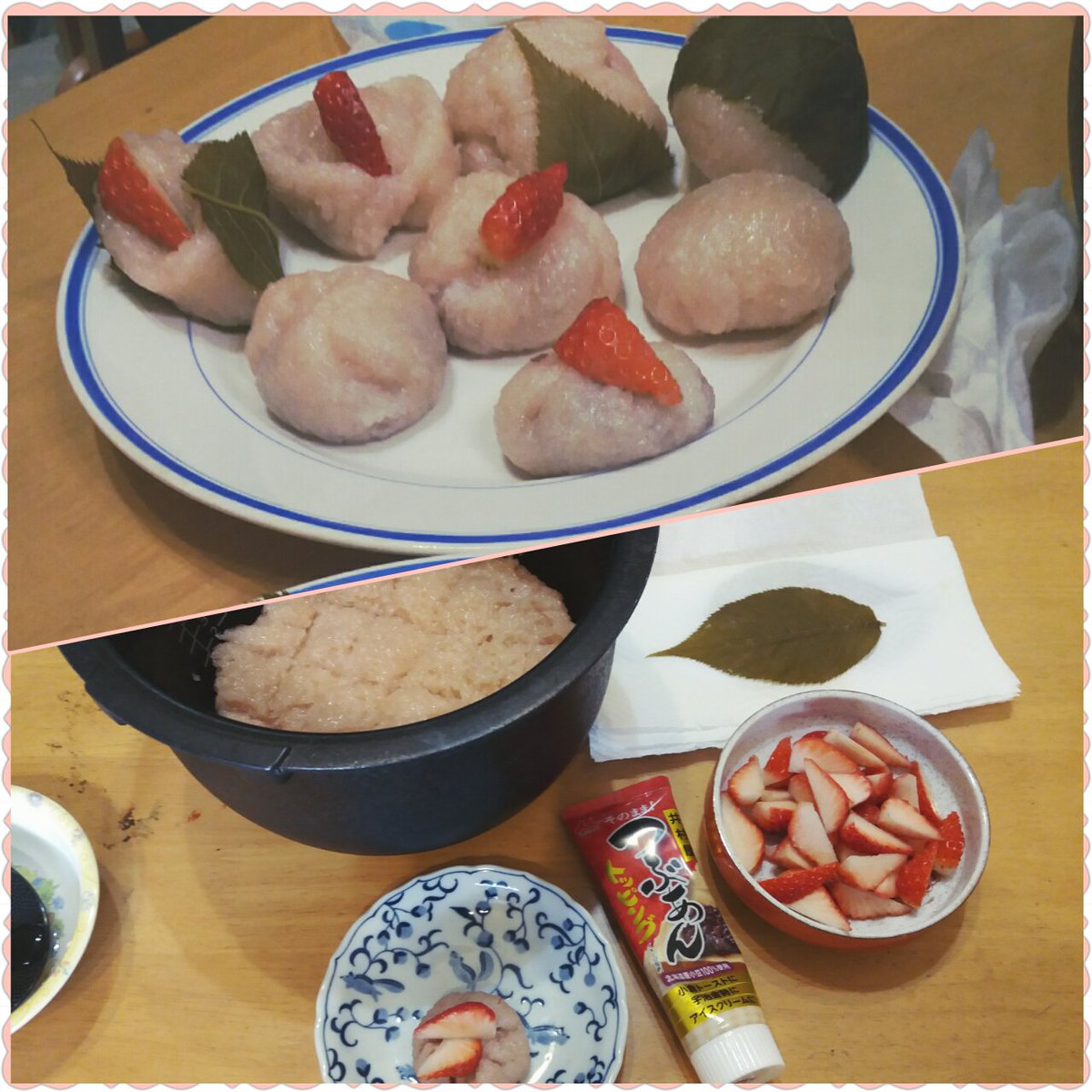 natto4breakfast's tweet photo. Happy Hina-Matsuri (Girls' Day 3/3)!
I'll be able to enjoy home-made sakura-mochi tomorrow 🌸❤🎉 #Japanesesweets #hinamatsuri #sakura https://t.co/Stlw058JD8