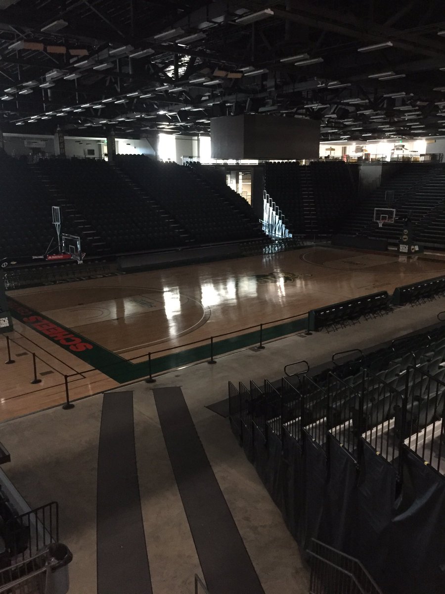 The @SCHEELS Center is quiet for now...Boys & Girls Class A Regional play starts this afternoon-Saturday #HomeoftheBison
