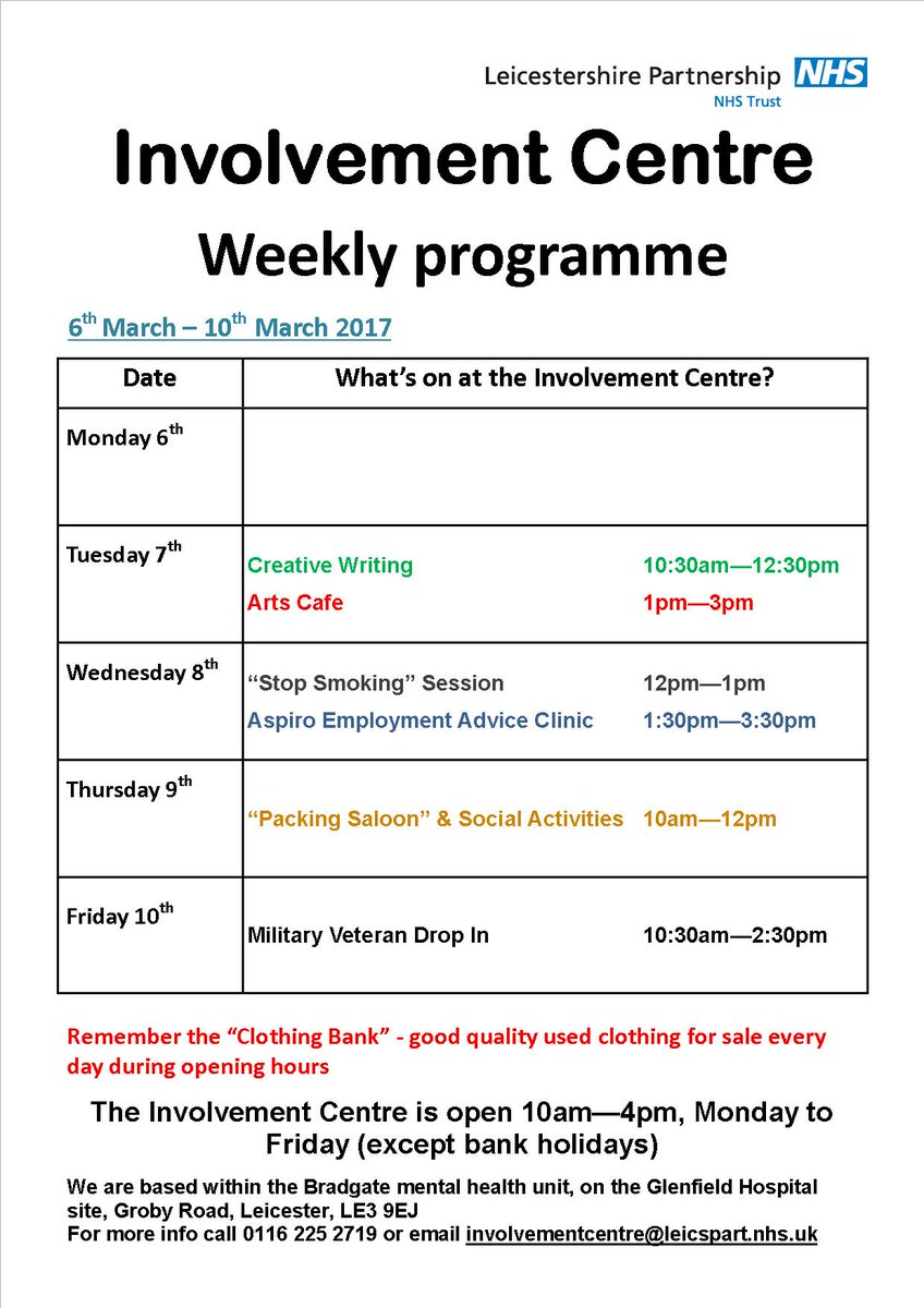 Why not try the packing saloon next week? Help by packing packs for the hospital's and then maybe play some games