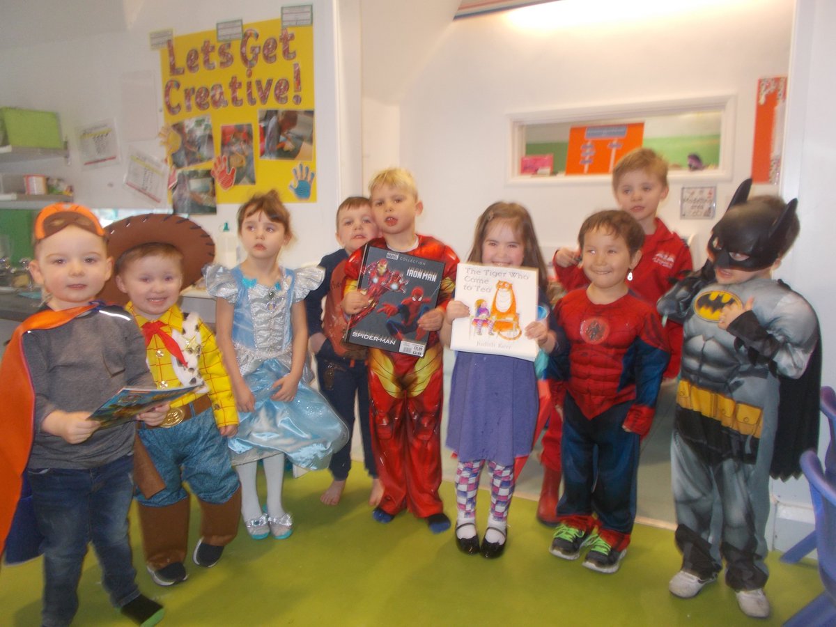 BreedonHouse's tweet photo. #WorldBookDay is in full swing at Children 1st. The children at our Wragby Road #nursery in #lincoln have gone to town with their costumes! https://t.co/cB7HMKKD0n