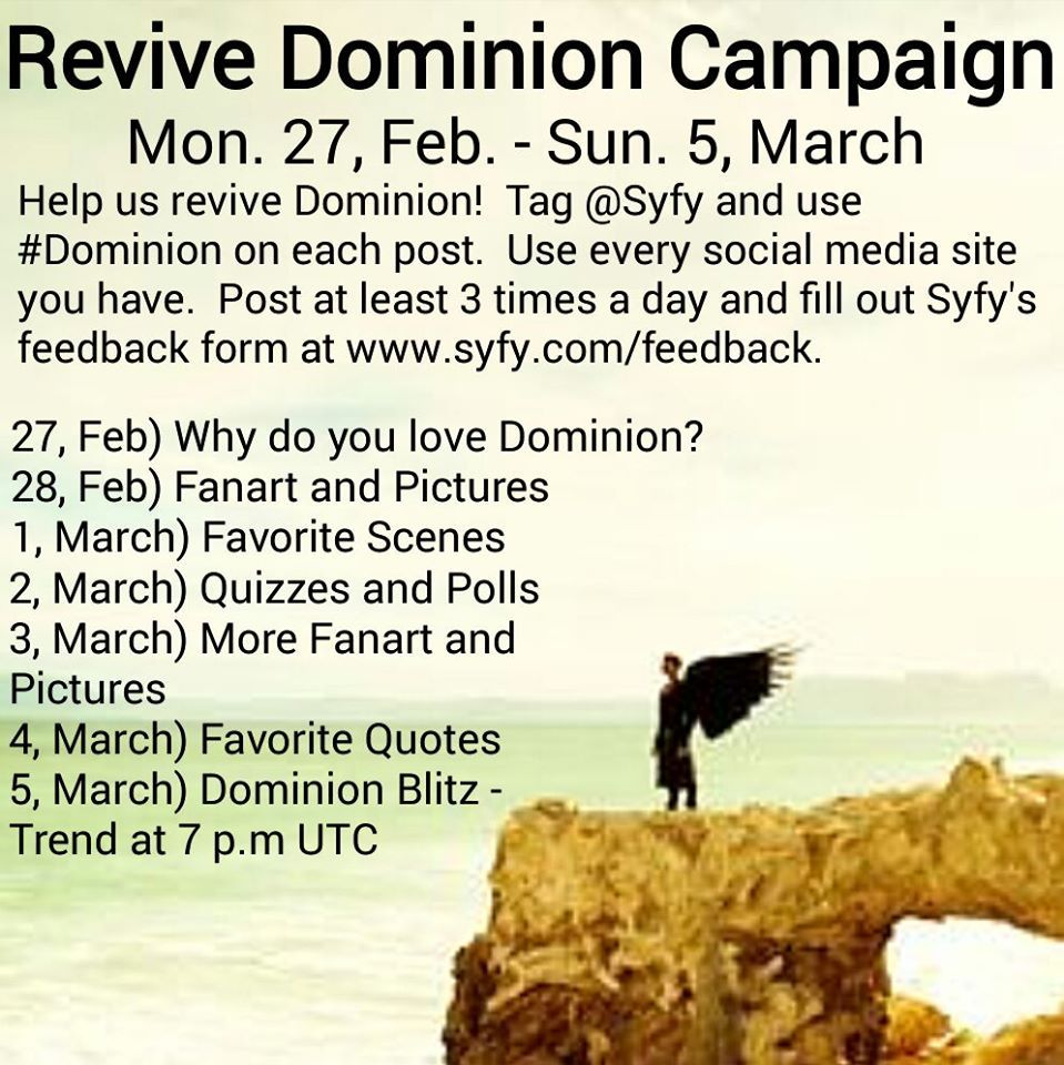 Revive Dominion Campaign March 3 dominionfans.com/2017/03/02/rev…