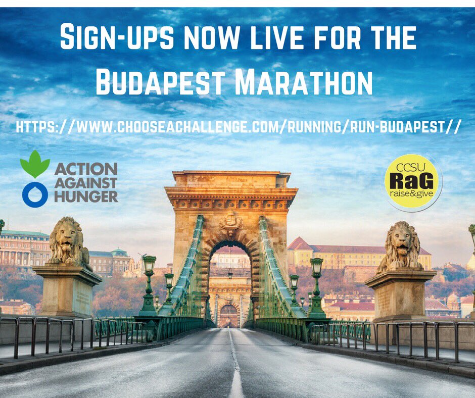 CCSURAG's tweet photo. We still have spaces on the #BudapestMarathon2017 challenge, get in touch to find out more! #CCCU #Volunteering https://t.co/Y3UdCta6sU