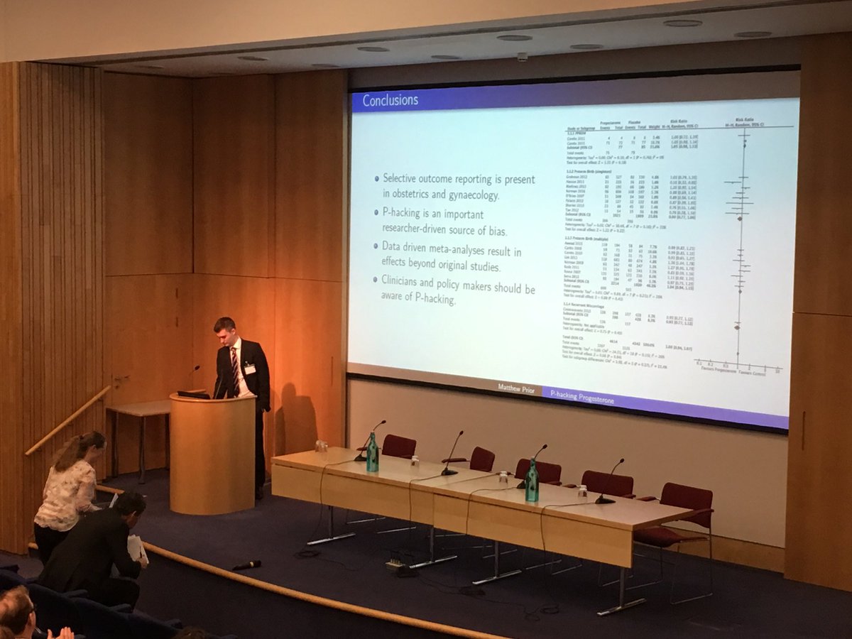 @RCOGTCchair speaking about p-hacking and the limitations of systematic reviews and meta-analysis