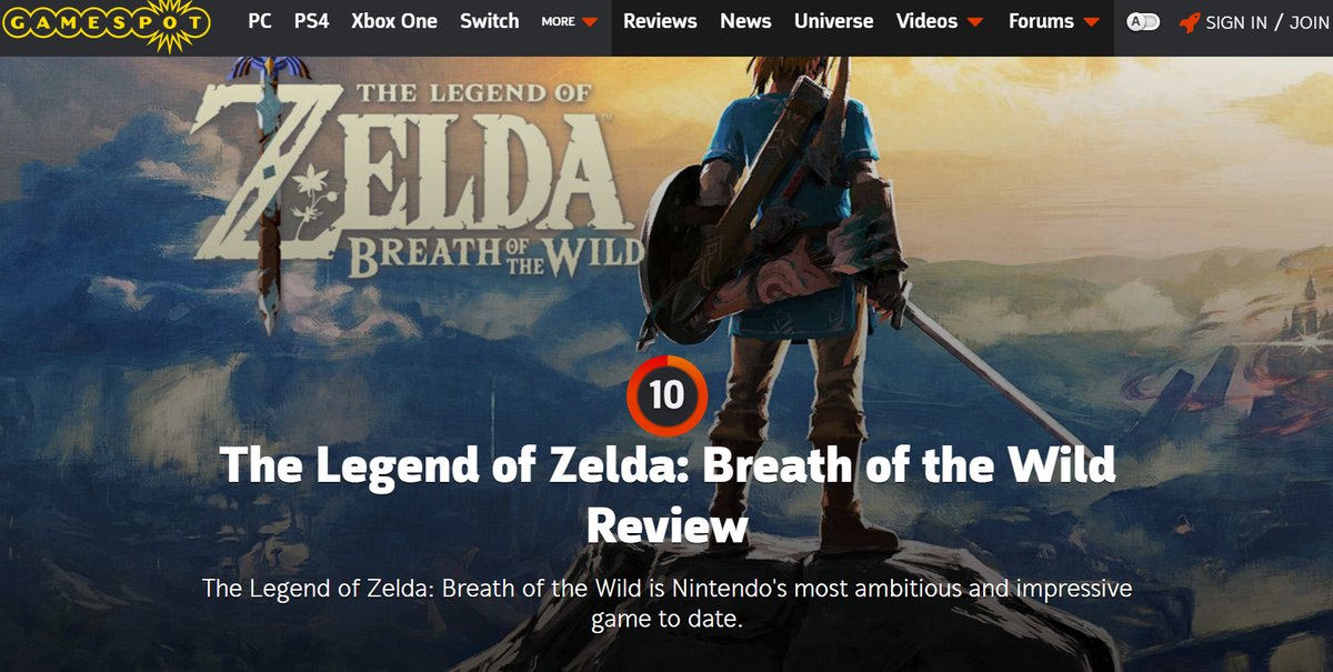 Perfect? Legend of Zelda Breath of the Wild review