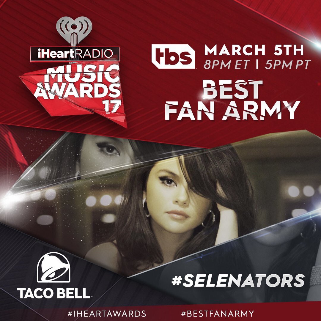 SMGPL's tweet photo. Jeszcze jest szansa zagłosowania na #Selenators w kategorii #BestFanArmy, gdzie organizatorem jest #iHeartAwards - @iHeartRadio! https://t.co/T3TA9gkn9S