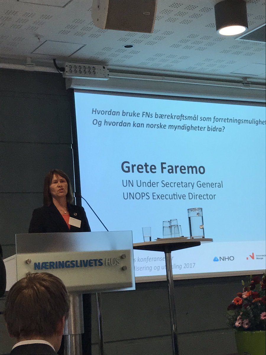 ASkreosen's tweet photo. FN's bærekraftsmål og nye forretningsmuligheter #UNOPS https://t.co/QpjJoxJCbA