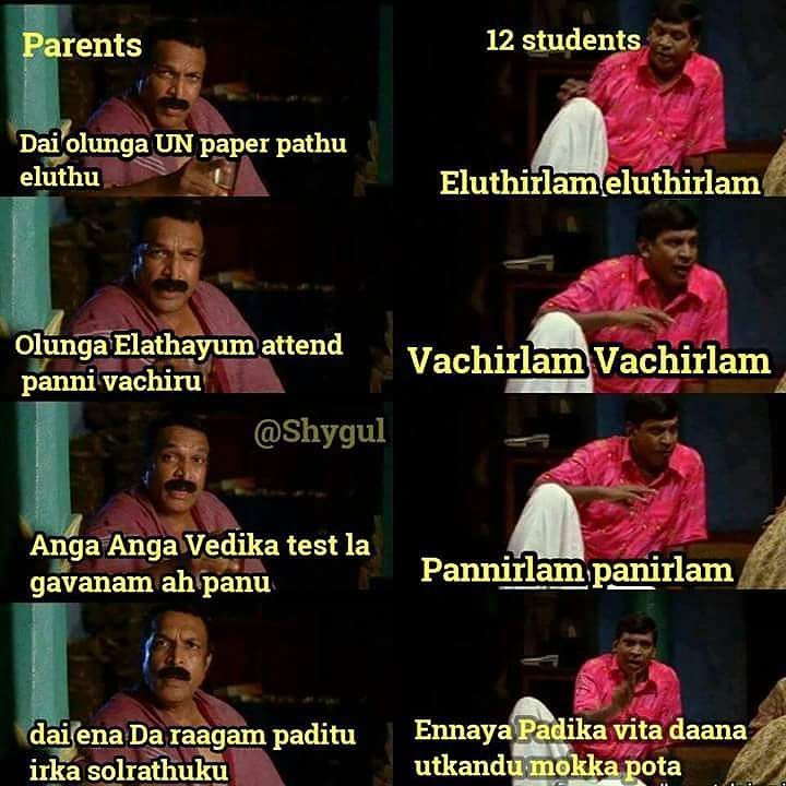 College Students While Writing Assignment Parithabangal Meme