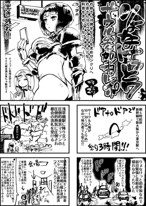 りょなけっと7レポ漫画① 