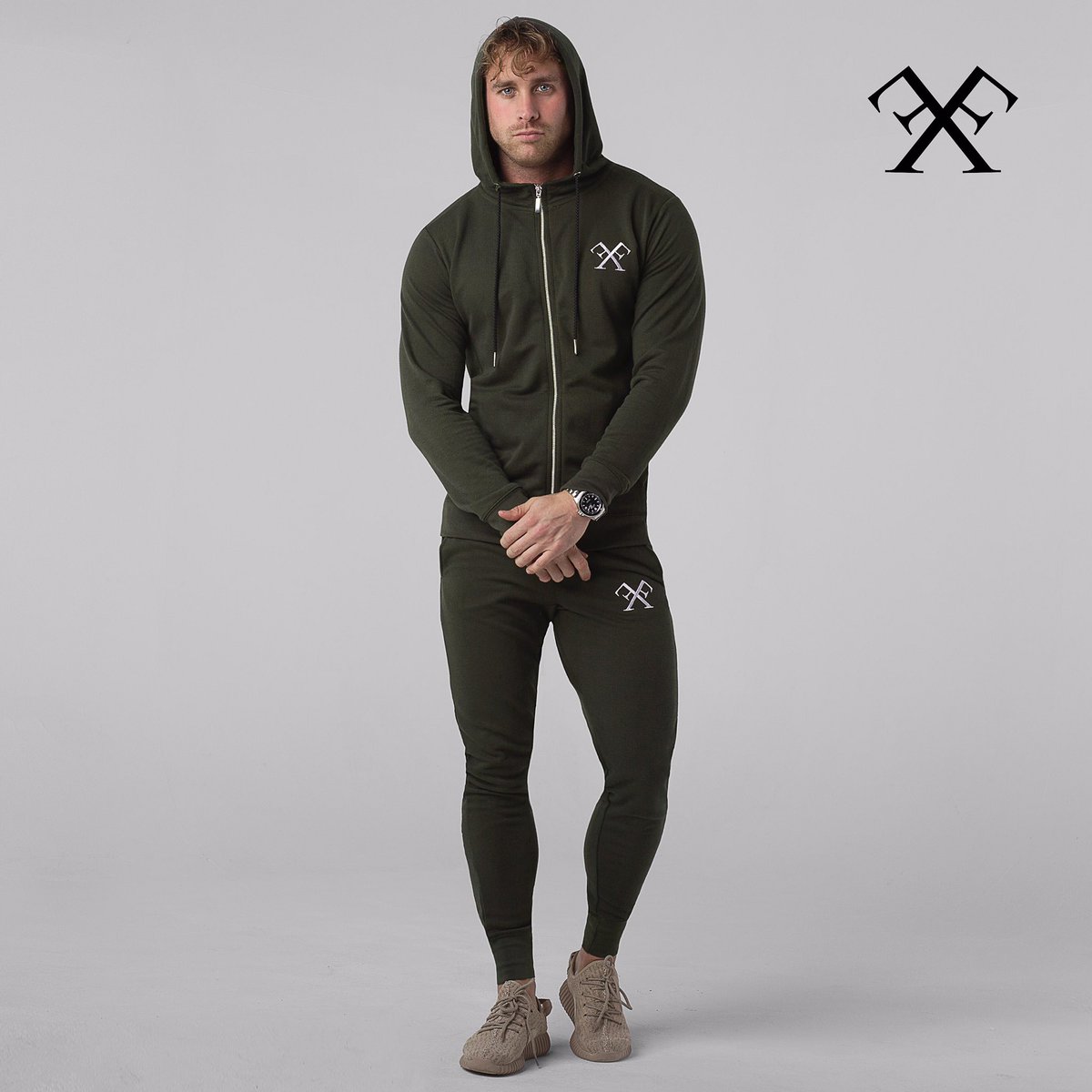 ⚡️Our Brand New Release⚡️ -
The Classic Tracksuit In Khaki 
Modelled By <a href="/rossilino_88/">Ross</a> 
#tracksuits #hoodies #menswear