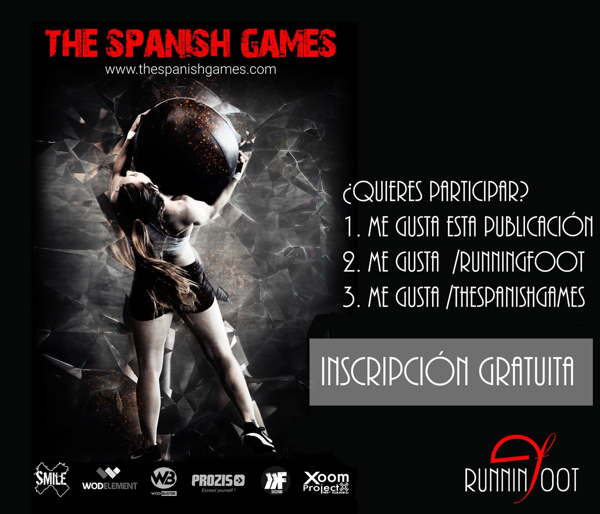 runningfoot's tweet image. NUEVO SORTEO @runningfoot 💣!! Inscripción gratuita para el evento @TheSpanishGames ! Participa en nuestro Facebook facebook.com/runningfoot.es…
