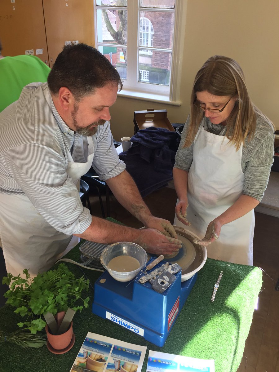 NSMindzone's tweet image. Celebration of Volunteers #potterymaking #escapewithnature #mentalhealthmatters #mentalhealthawareness @NorthStaffsMind @HNEscapesCIC