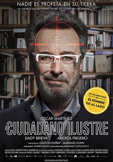 ArcadiaChile's tweet photo. ¿Aún no ves #elciudadanoilustre? Todavía puedes verla en @cinenormandie (18:00).No te pierdas este premiado film argentino. #FelizJueves https://t.co/QR7eRBEim9