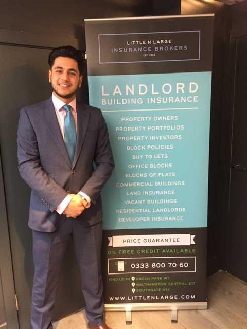 A smart, confident &amp; imformative 10 minutes this morning from Kyri Neo talking about #insurance @Little_N_Large - looking for #landlords.
