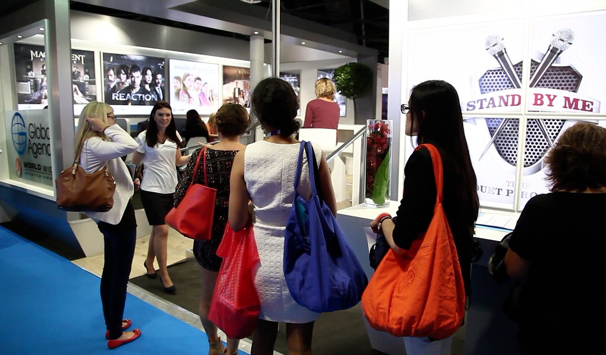 globalagency's tweet photo. It was an another busy MIP market and the queue at our stand was a classic! #tbt 📺🏃#GlobalAgency #MIPCOM #MIPCOM2014 #Mipmarkets #formats https://t.co/hZs6nrwUT7