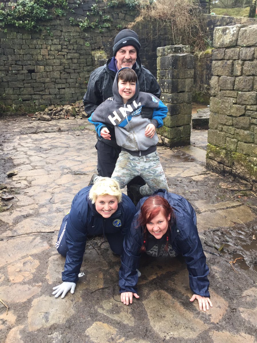 Human pyramid #hunted @LeverParkSchool