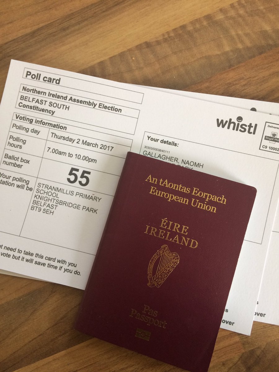 naomhgallagher's tweet photo. Well that's two votes in the bag! Excited to cast my vote for a positive & progressive future for NI 😆 #AE17 #RememberYourID #SouthBelfast https://t.co/bnzLiTzwzX