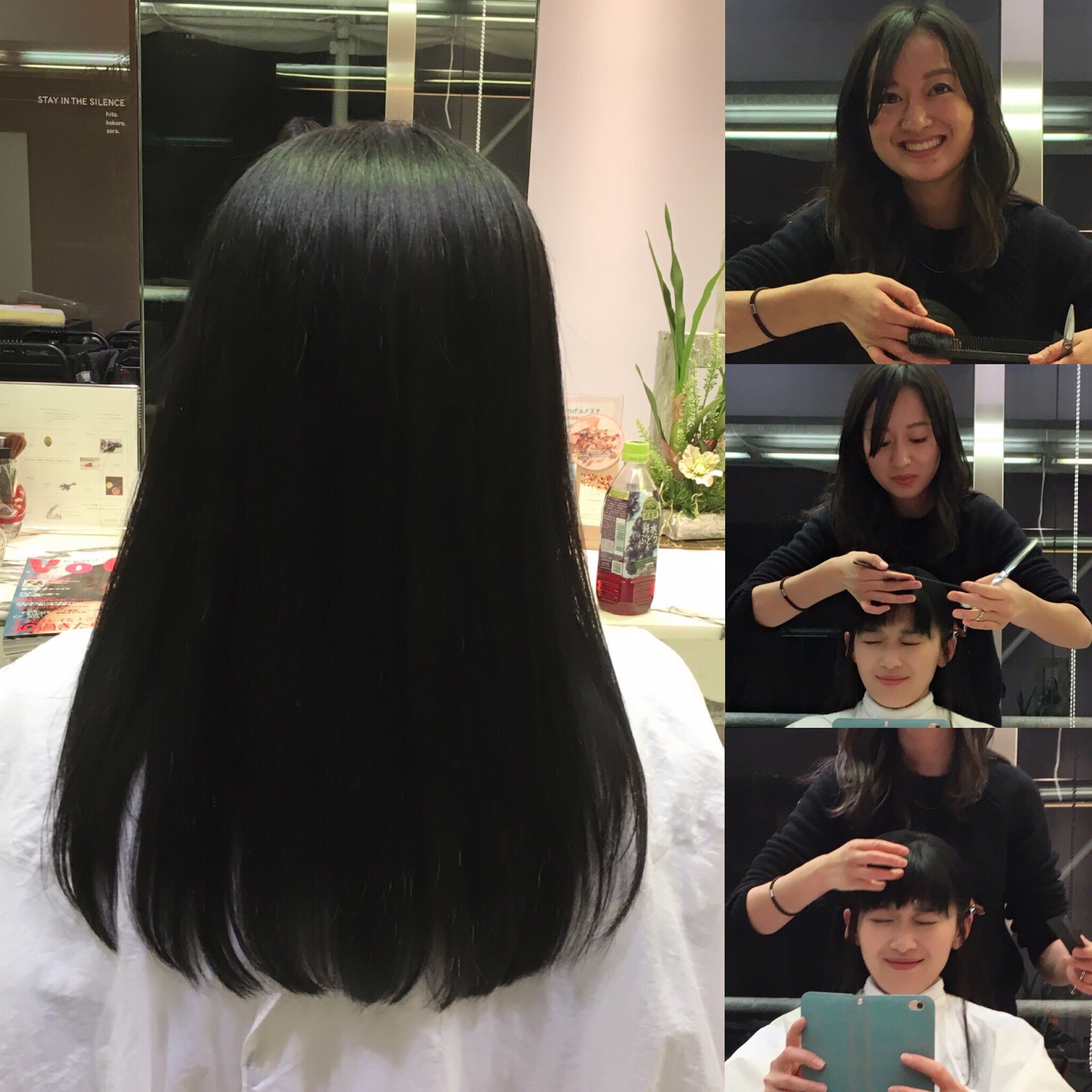 沙羅 さら クールビューティなお姉さんに髪切ってもらったよ 今日もトリートメント Amp カットのみ このメニュー飽きたー 笑 麻布十番 Sora ベリーショートにしたい 髪ちょっと茶色にしたい 私のレパートリーほぼみんな黒髪ロング ウィッグ