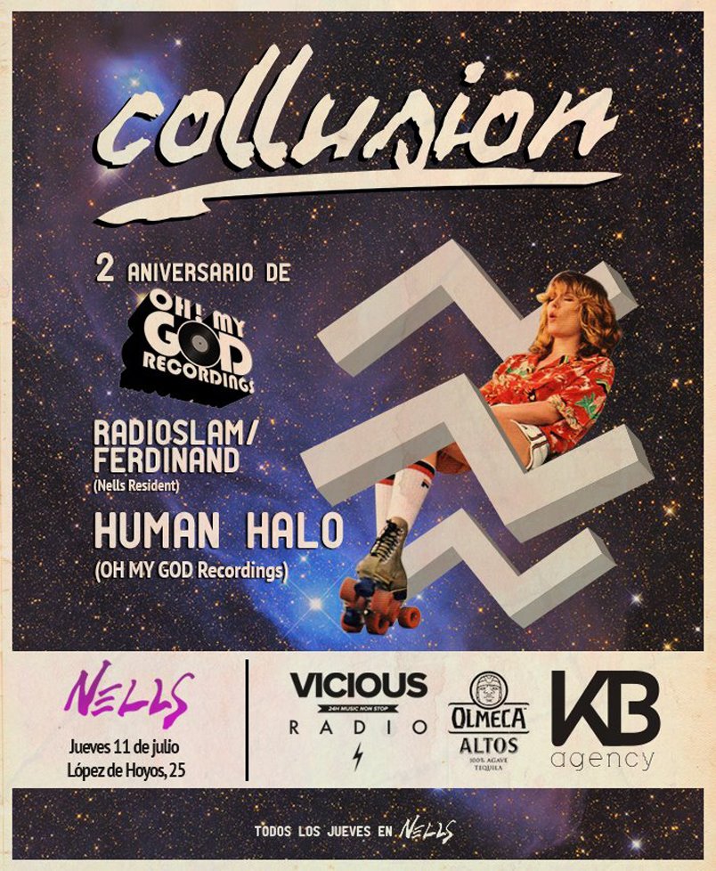 Do you remember our 2nd anniversary party in 2013 at #NellsMadrid with <a href="/HumanHaloOMGR/">Human Halo</a> ? #TBT #omgrecartists 😎