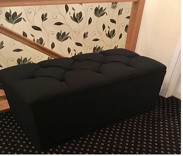 Lynne in our Sales Office showing off her "Bling" teamed with our #Carnival Jet, upholstered by Leonard @ Huddersfield Upholstery.