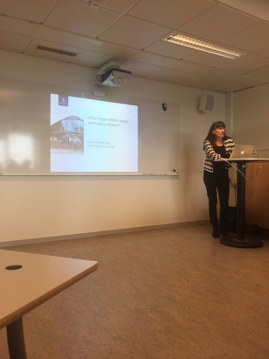 #hbgskola idag på intressant seminarie kring forskningsanvändning i skolan med Karin Rönnerman! Vilka frågor ställer forskande lärare?