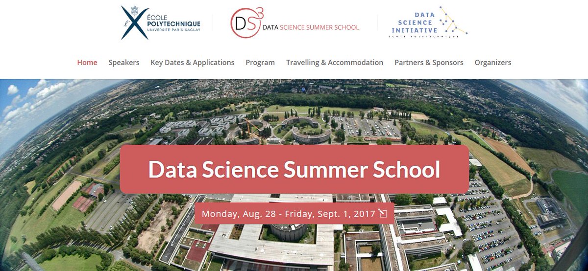 Paragios, Nikos (@agonigrammi) on Twitter photo Great summer school on #machinelearning, #DataScience, #bigdata (28.08-01.09)
ds3-datascience-polytechnique.fr
<a href="/Polytechnique/">École polytechnique</a>, <a href="/UnivParisSaclay/">Université Paris-Saclay</a> Great summer school on #machinelearning, #DataScience, #bigdata (28.08-01.09)
ds3-datascience-polytechnique.fr
<a href="/Polytechnique/">École polytechnique</a>, <a href="/UnivParisSaclay/">Université Paris-Saclay</a>