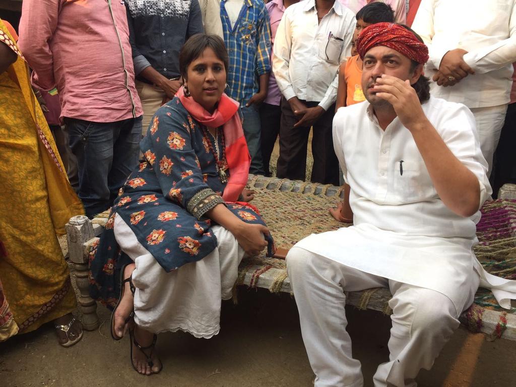 BDUTT's tweet photo. Interviewing @IncNiku in Marihan- rare Congress candidate in UP with wide goodwill. Met many Modi supporters who like him too #OnTheRoad https://t.co/IQbsanGQUp