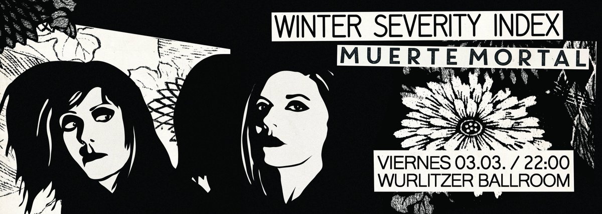 Mañana concierto con <a href="/WinterSeverity/">WinterSeverityIndex</a> propiciado por <a href="/IndypendientesM/">Indypendientes</a> en el <a href="/wurlitzerballro/">Wurlitzer Ballroom</a> Último día para entradas anticipadas #postpunk