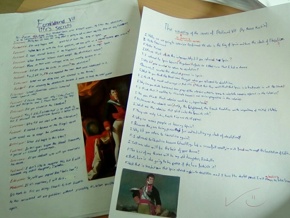 LoLaHBST's tweet photo. Hoy, nuestras entrevistas a Ferdinand VII :) https://t.co/naVsAvtUIF