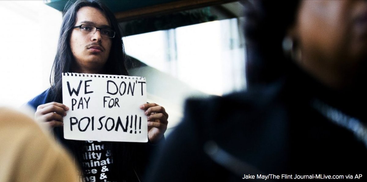 ABC's tweet image. Residents of Flint, Mich., had to resume paying their full water bills Wednesday, causing outrage among many of them abcn.ws/2mvZoG3