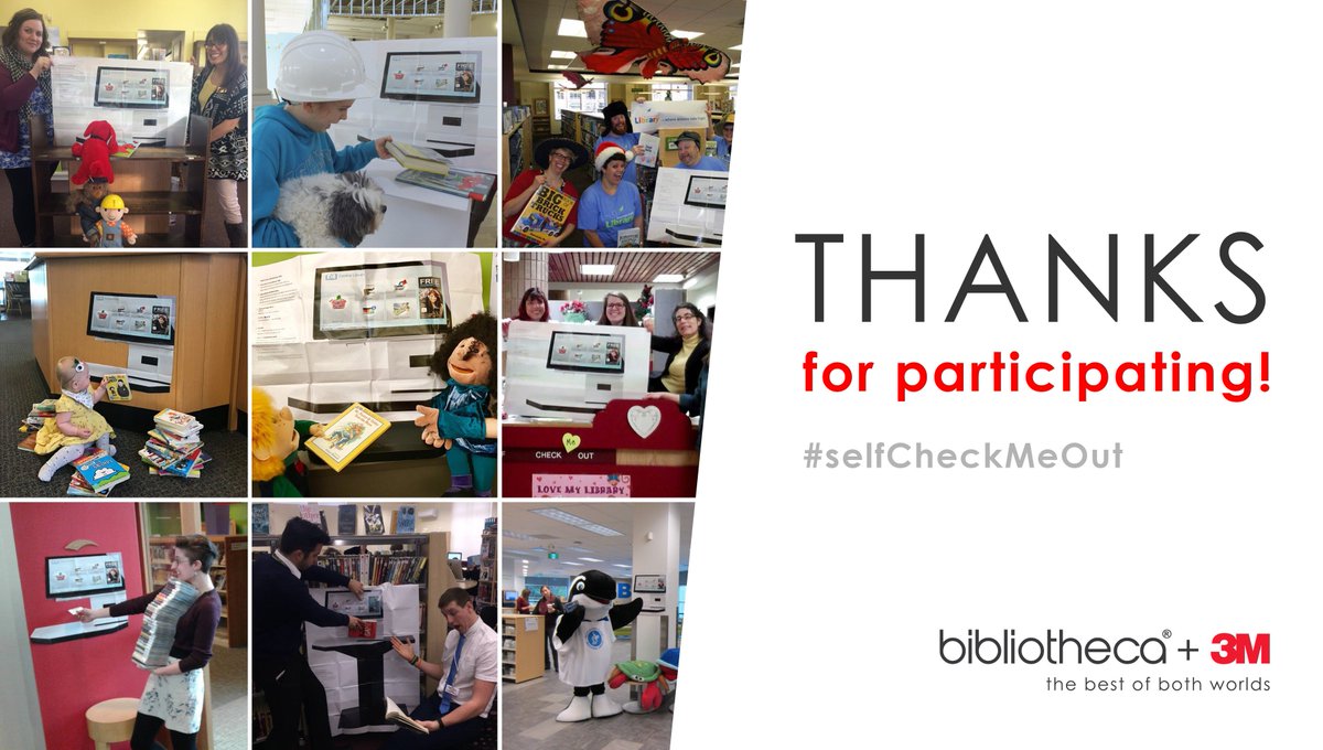 BibliothecaX's tweet photo. Thank you for all the wonderful creative entries for #selfCheckMeOut. The US/CA winner will be announced later today. https://t.co/60kb7hORhZ