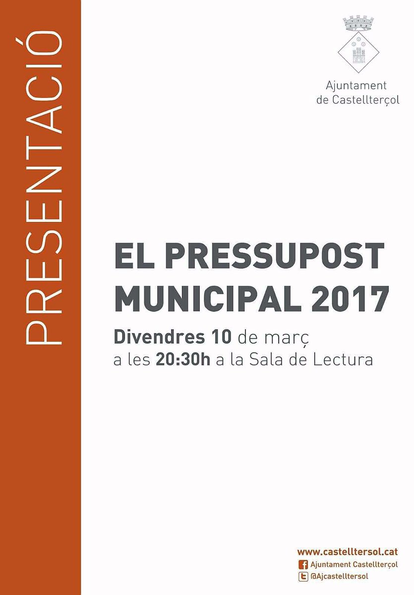 AjCastelltersol's tweet photo. Recordeu!!! El proper dilluns 06/03 assemblea d'entitats #calrecader a les 20.00h; cal la teva veu #anypratdelariba #castellterçol #moianès https://t.co/BKjgzogMau