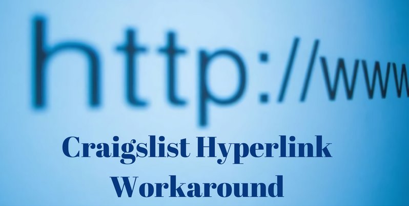 TomDoherty's tweet image. tom-doherty.com/craigslist-hyp…
Craigslist Hyperlink Workaround