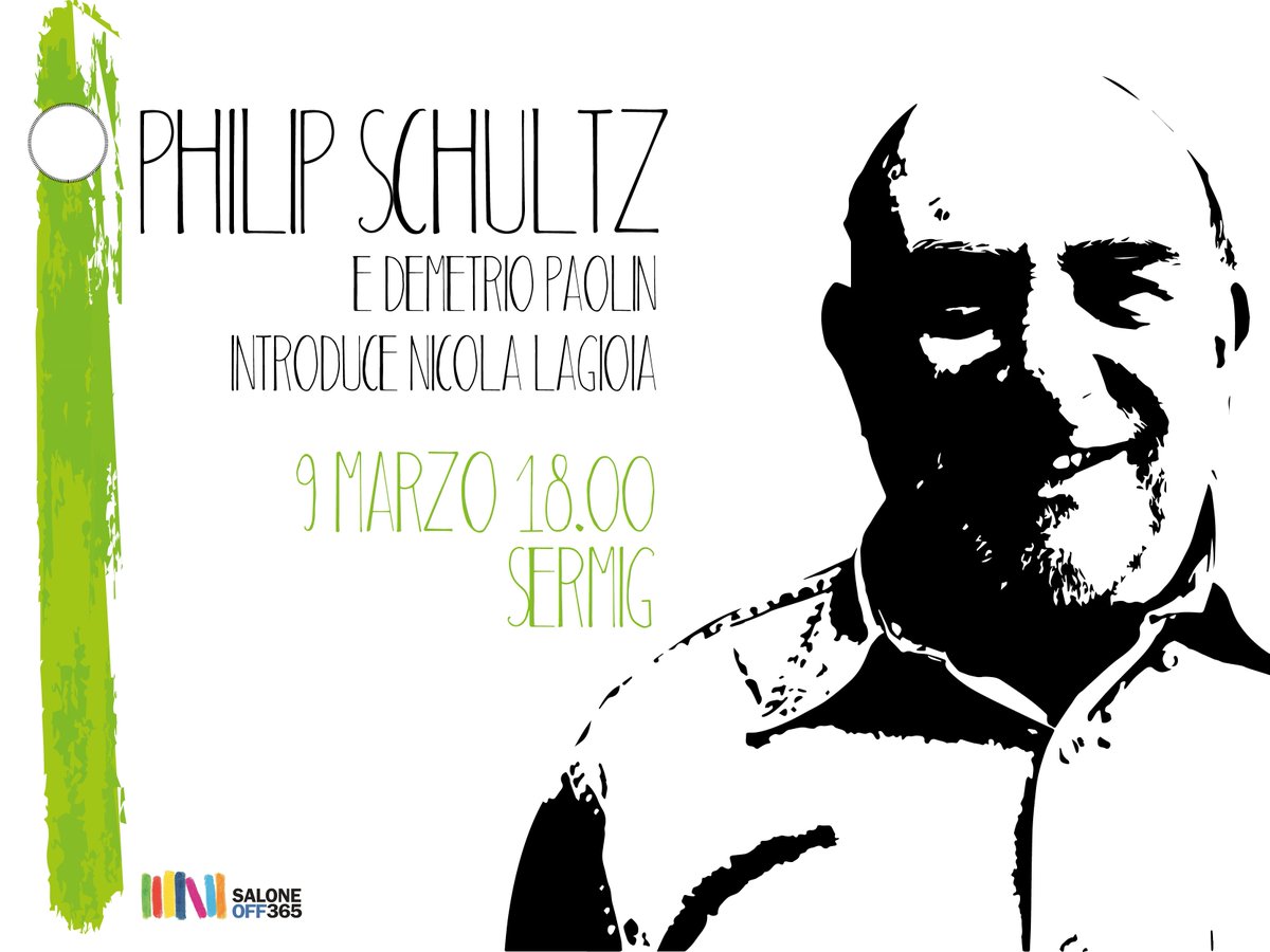 #stoPensandoche tra poco c'è il primo appuntamento della #PrimaveraTorinese: <a href="/Philip_Schultz1/">Philip Schultz</a>! #SalTo30