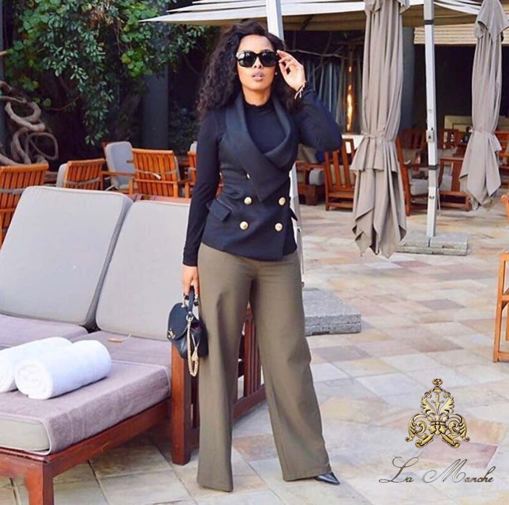 Get in style with our custom palazzo pants, can be custom to any color you desire