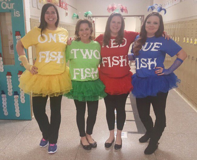 underwoods2006's tweet photo. Dr. Seuss on the loose! K teachers at Warren! @WarrenES_BCPS #ReadAcrossAmerica #DrSeussDay https://t.co/WN2Ljy6WAZ