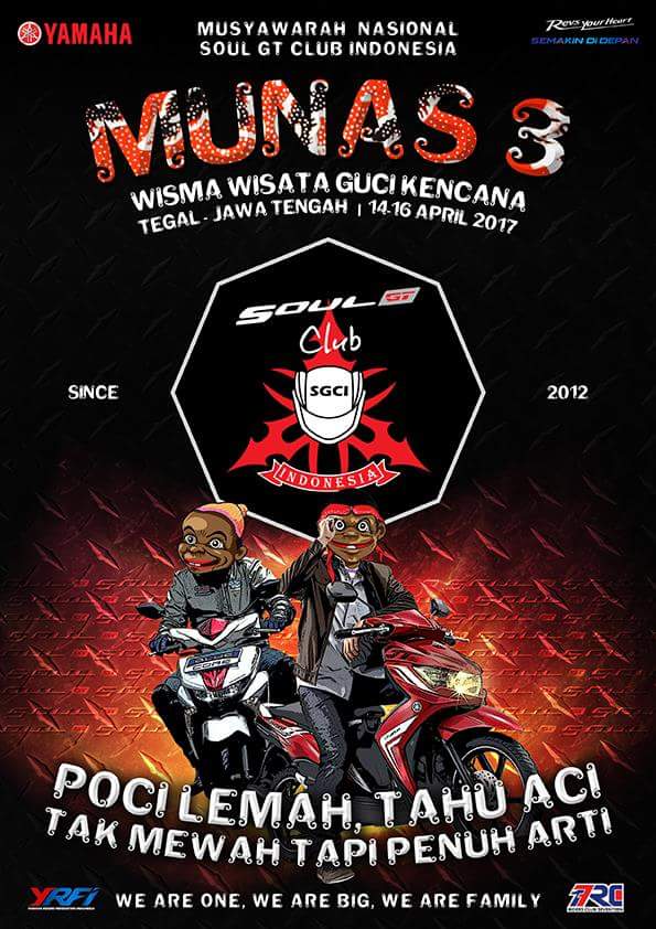 Ayo prepare!!!  #MUNAS3 #SOULGTCLUBINDONESIA #TEGAL #2017 <a href="/YamahaIndonesia/">Yamaha Indonesia</a> @YRFIndonesia #RC17