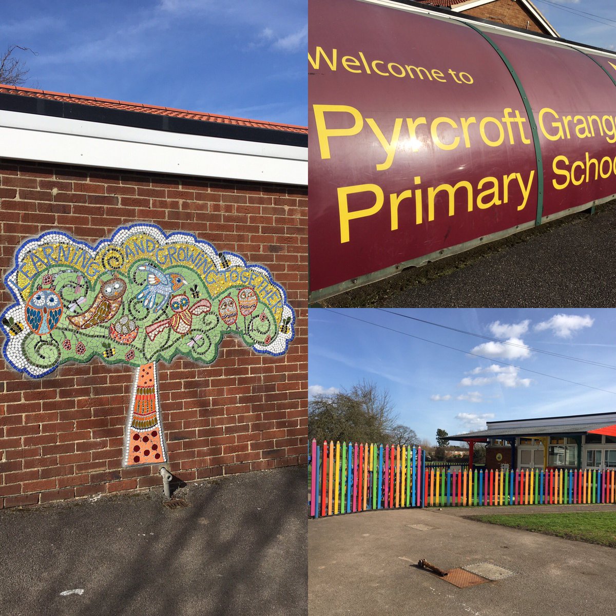 inspiredmosaics's tweet photo. Back to this happy Surrey school for Arts Week to make another playground mural. #mosaicartistschools #schoolmosaicart https://t.co/Ck5PvrU5Z2