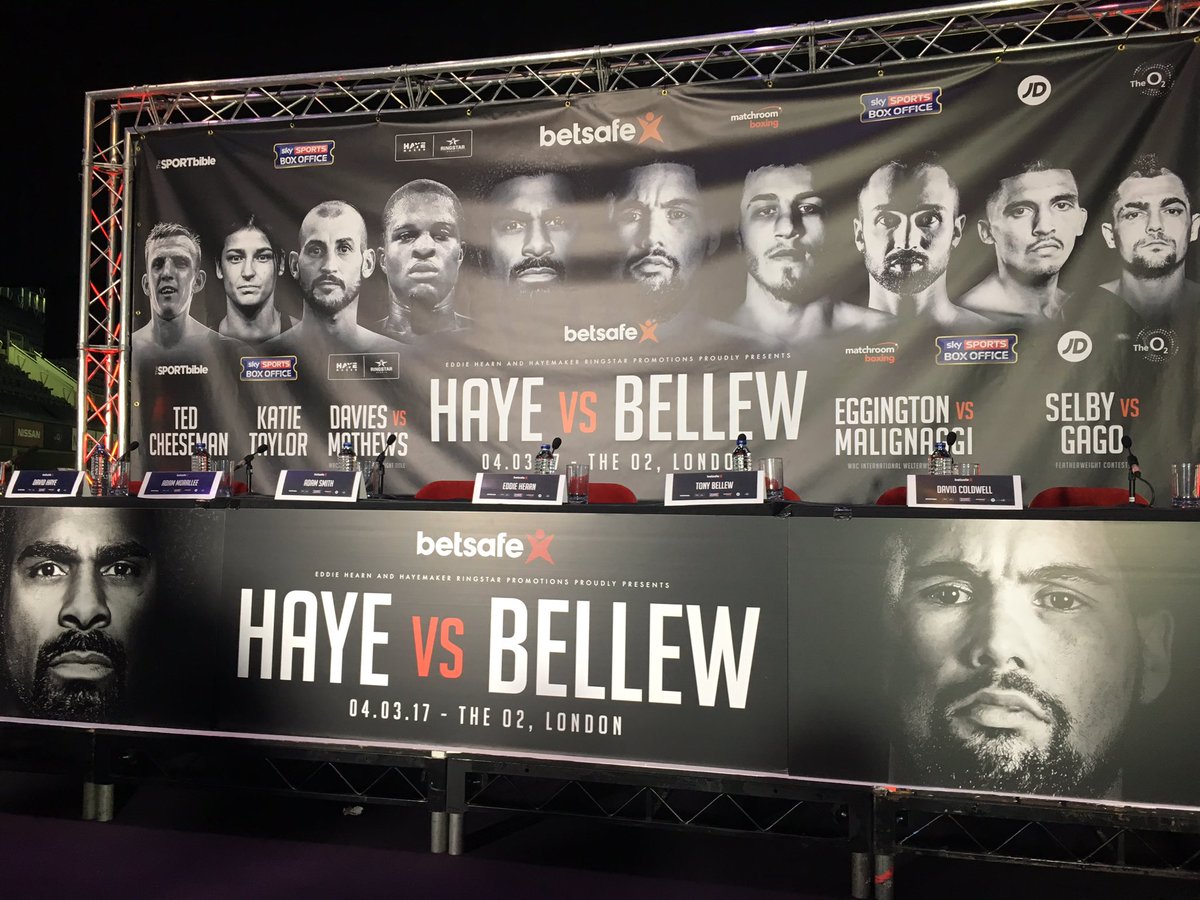 Maine event press conference starting soon... #HayeBellew 
🥊💥💥💥💥💥💥💥