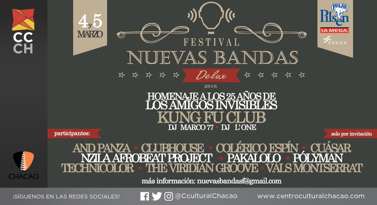 ¡Nos vemos el sábado! --> <a href="/NuevasBandas/">Festival Nuevas Bandas</a>