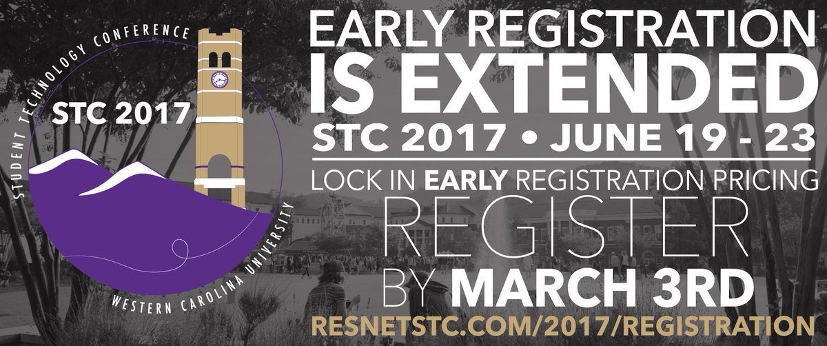 ResNetSTC's tweet image. Tomorrow is the last day to lock in early registration pricing! Visit resnetstc.org/2017/registrat… to submit your registration!