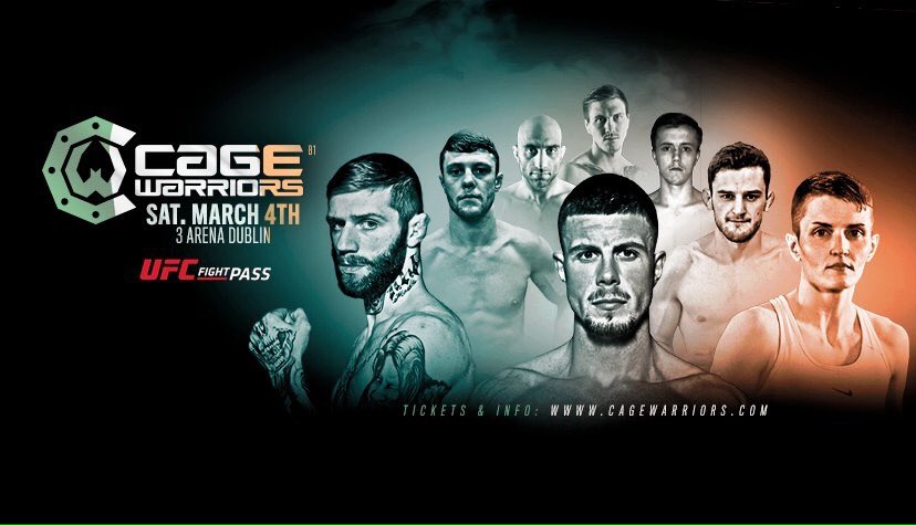 COMPETITION!

To WIN 2️⃣ tickets to <a href="/CageWarriors/">Cage Warriors</a> 81 in Dublin this weekend:
🎟🎟
Follow us!
RT this!

🇮🇪🎉🇮🇪
Winners announced 6pm tomorrow