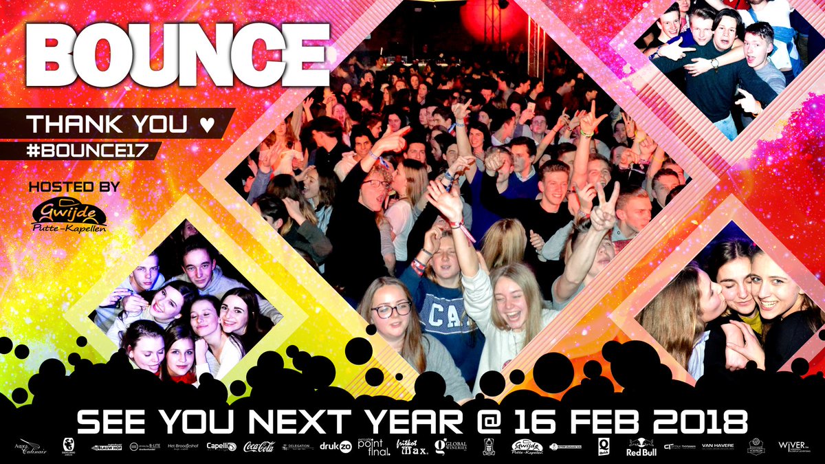 bounce__party's tweet photo. #bounce17 was een succes! Jullie waren top, binnenin Eskapade ;-) Merci allemaal! Noteer stiekem al onze #bounce18: vrij 16 feb '18 ;-) https://t.co/WKfVwgWGpi