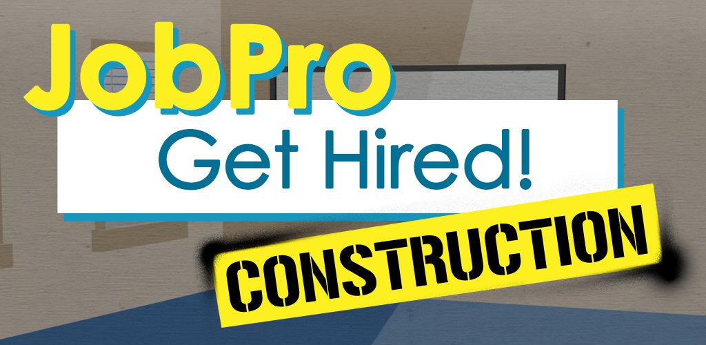 SimcoachGames's tweet image. The newest addition to the Skill Arcade is available for free in the app stores. #JobPro: Get Hired Construction. @ConstructorsWPA