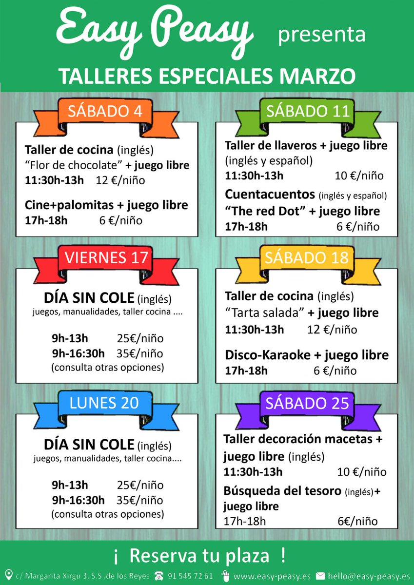Easy_PeasySL's tweet photo. @soydesanse calendario de actividades de marzo!! https://t.co/HjlpozqzCA