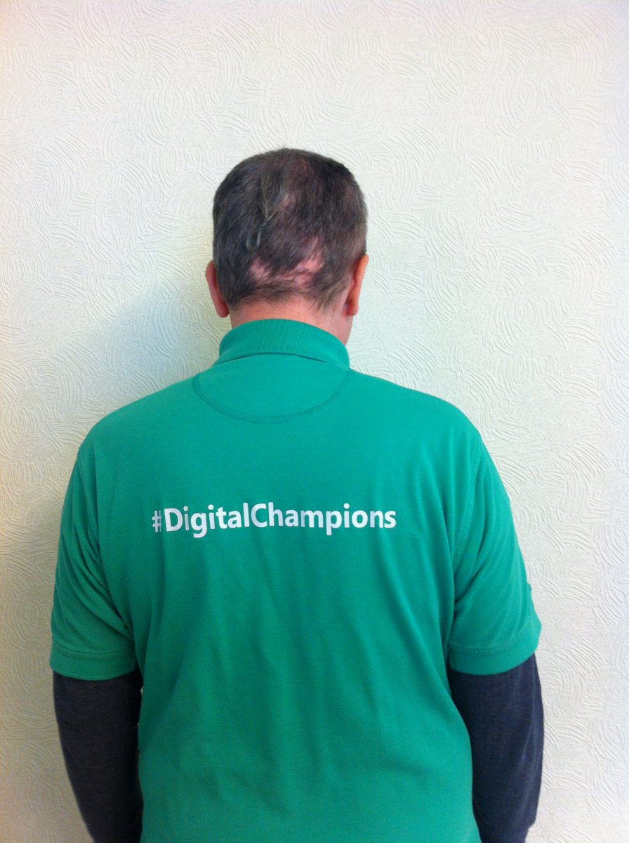 CFirst_Barry's tweet image. Here is one of our Digital Champion volunteers wearing the Digital Champions t-shirt! #DigitalInclusionWeek